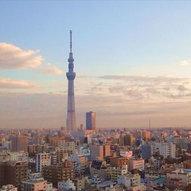 夕方街並み